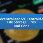 Decentralized vs. Centralized File Storage: Pros and Cons