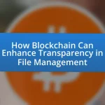 How Blockchain Can Enhance Transparency in File Management