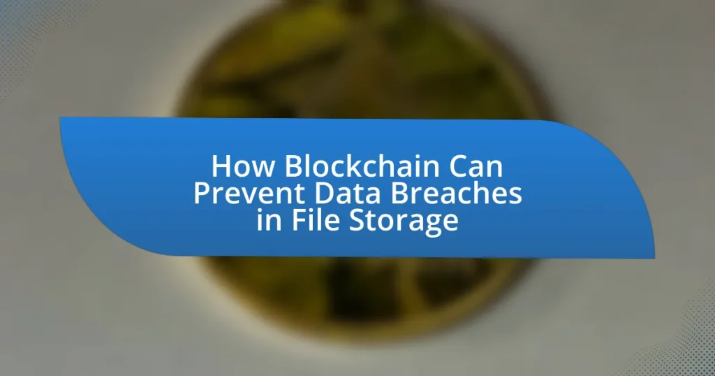 How Blockchain Can Prevent Data Breaches in File Storage