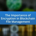 The Importance of Encryption in Blockchain File Management