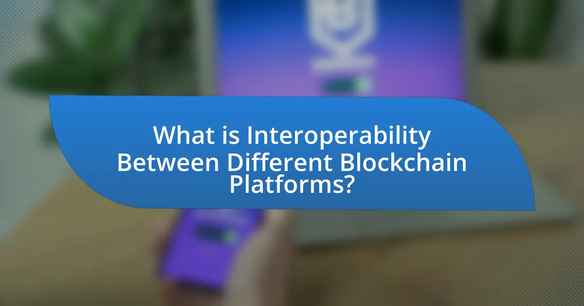 What is Interoperability Between Different Blockchain Platforms?